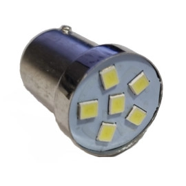 Žarulja LED BA15S 12V 5W 5LED bijela - auto