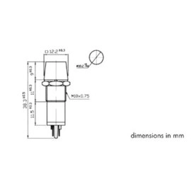 Tinjalica 230V plastična 12,2x38,3 kockasta crvena