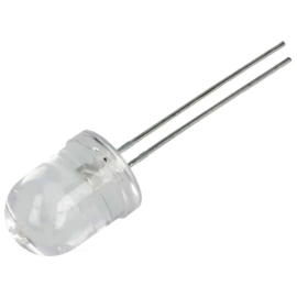 LED 10mm plava 8500mcd 30° 2,8-3,8V 20mA 470nm tr.