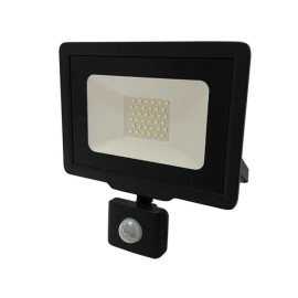 Reflektor LED 230VAC 30W sa senz. 6000K IP65 crni