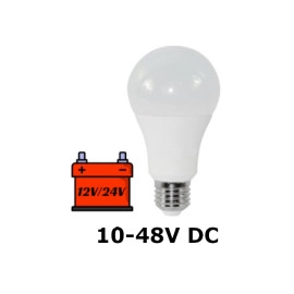 Žarulja LED E27 10-48VDC 10W 6000K A60