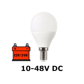 Žarulja LED E14 10-48VDC 6W 3000K G45