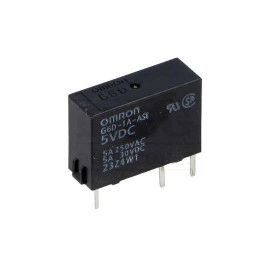 Relej 5VDC 5A 1xU 125R Omron