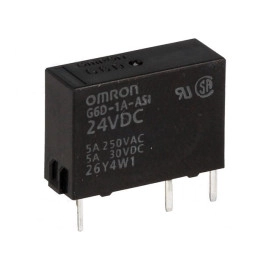 Relej 24VDC 5A 1xU 2880R Omron; G6D-1A-ASI 24VDC