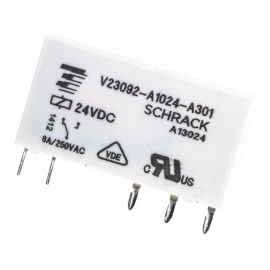 Relej 24VDC 1xU 6A 3390R V23092-A1024-A301 Schrack