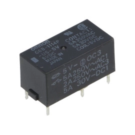 Relej 5VDC 5A 1xU 125R Omron