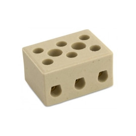 Stezaljka redna 3x4mm2 keramička; 450V, 300°C