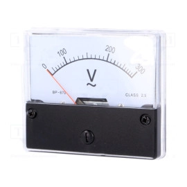 Voltmetar analogni 300V AC 70x60x30mm ugradbeni