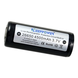 Baterija litij-ion 26650 3,7V 4500mAh 13A; Keepp- 