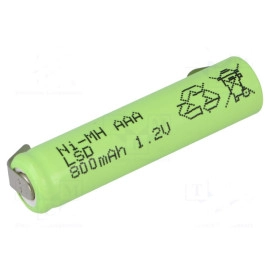 Baterija NIMH AAA 1,2V 800mAh + U kontakt - - - - 