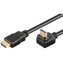 Kabel HDMI-A / HDMI-A 1.4 4K 1m; kutni 90°