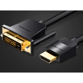 Kabel HDMI-A / DVI-D 24+1 muški; 2m; 1080p 60Hz