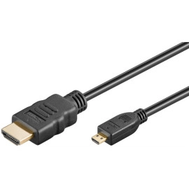 Kabel HDMI-A / MICRO HDMI-D 2.0; 1m