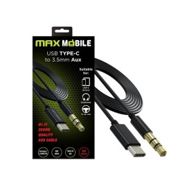 Kabel USB-C muški - 3,5 stereo muški; 1m