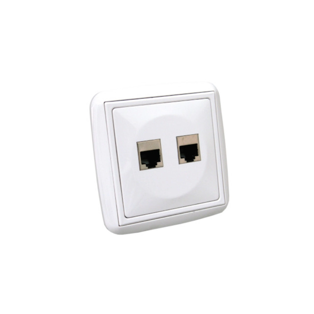 Utičnica CAT5 2x8/8 (RJ45) ground P/Ž